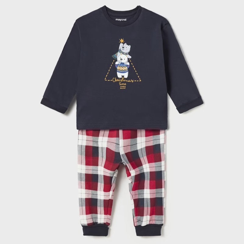 Baby Christmas Plaid Pajamas Mayoral