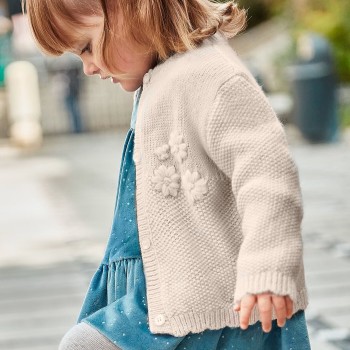 Βρεφική Ιβουάρ/Χρυσή Πλεκτή Ζακέτα Mayoral Βρεφική Ιβουάρ/Χρυσή Πλεκτή Ζακέτα Mayoral