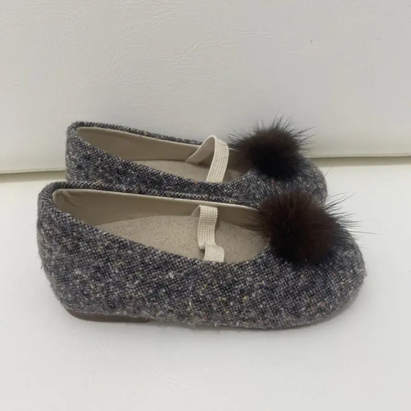 Baby Brown Ballerina With Brown Pom Pom Babywalker Baby Brown Ballerina With Brown Pom Pom Babywalker