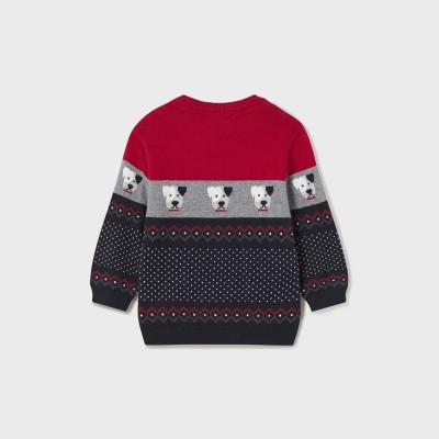 Baby Red/Grey Blouse With Dogs Mayoral Baby Red/Grey Blouse With Dogs Mayoral