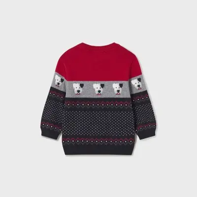 Baby Red/Grey Blouse With Dogs Mayoral Baby Red/Grey Blouse With Dogs Mayoral