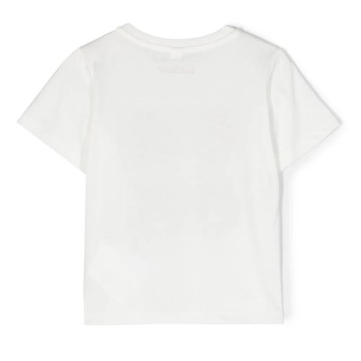 Baby White T-shirt With Bear Print Faces Stella McCartney