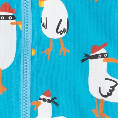 Baby Blue Cardigan With Storks Stella McCartney