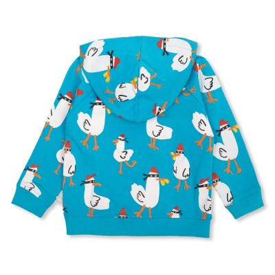 Baby Blue Cardigan With Storks Stella McCartney