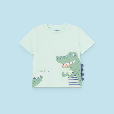 Baby Light Green T-Shirt Crocodile Mayoral Baby Light Green T-Shirt Crocodile Mayoral