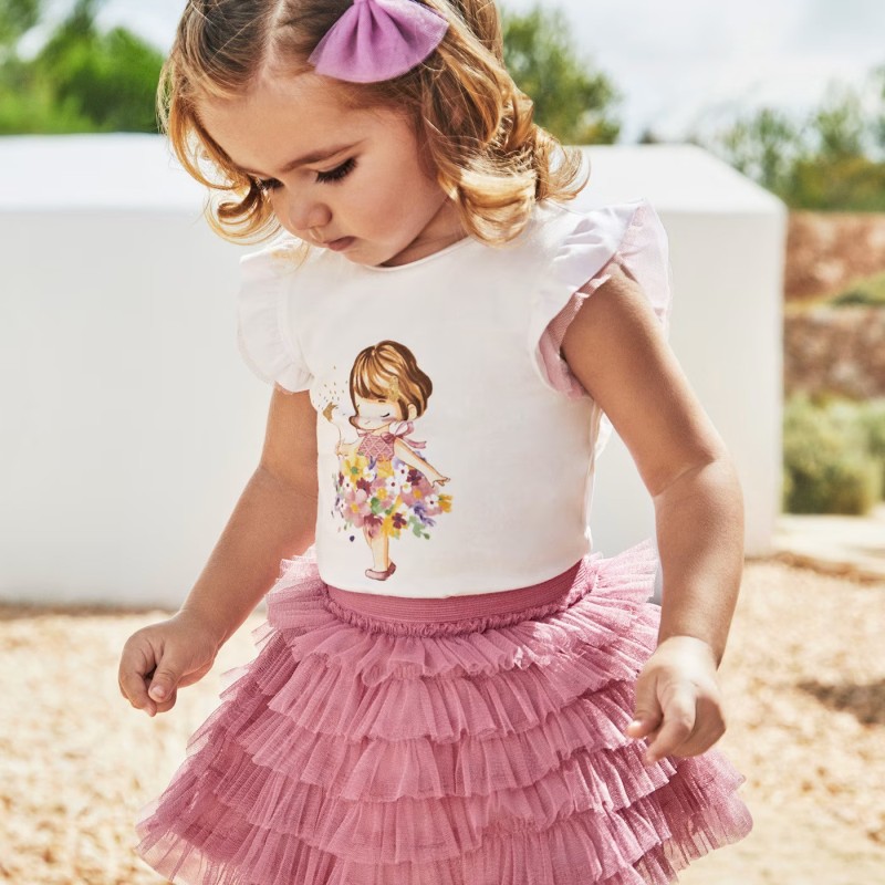 Baby Pink Tulle Skirt Mayoral