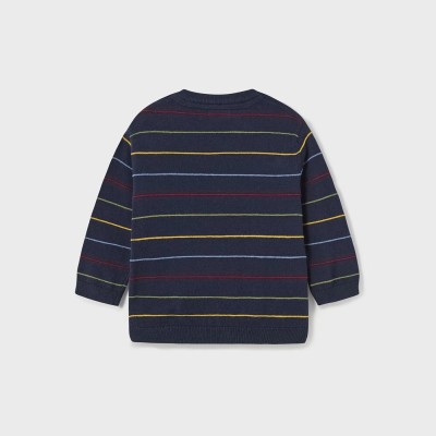 Baby Dark Blue Striped Blouse Mayoral