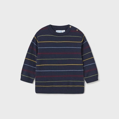 Baby Dark Blue Striped Blouse Mayoral