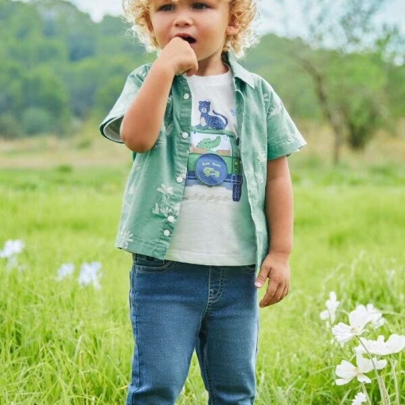 Baby Cotton Blue Jeans Mayoral Baby Cotton Blue Jeans Mayoral