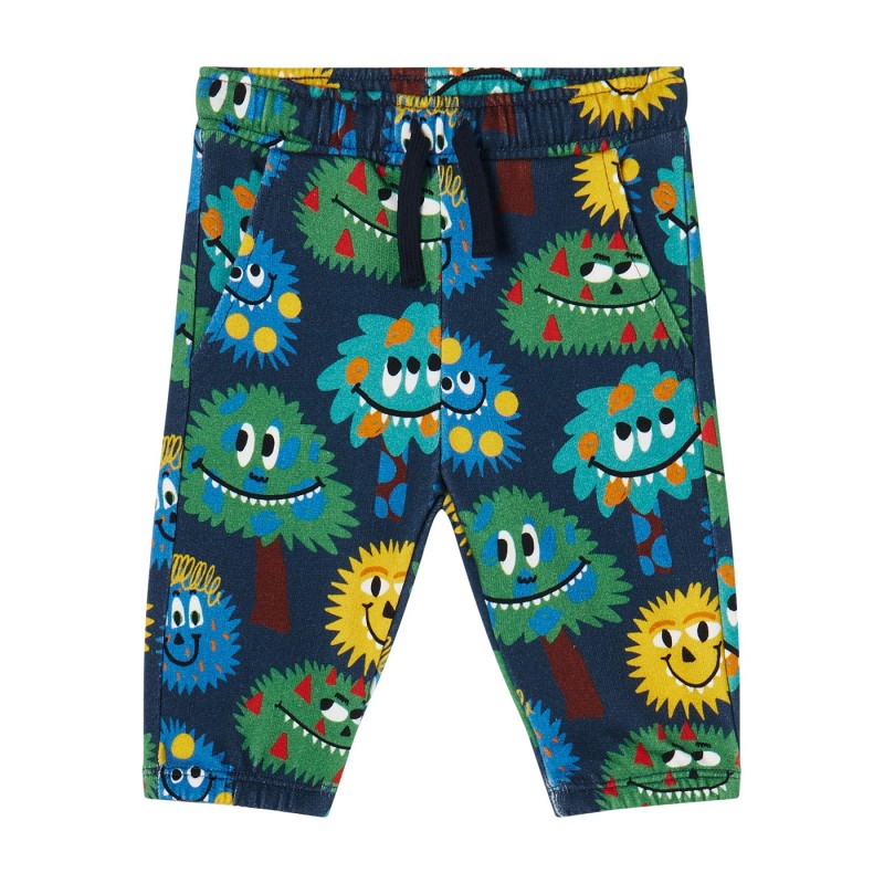 Baby Veraman Tracksuit Pants With Multicolored Monsters Stella McCartney