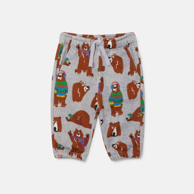 Baby Grey Joggers With Different Bear Prints Stella McCartney