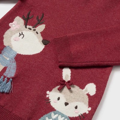 Baby Red Knitted Christmas Dress Mayoral Baby Red Knitted Christmas Dress Mayoral