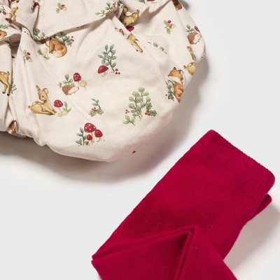 Mayoral Βρεφικό Κόκκινο Σετ Ρούχων Με Ελαφάκια