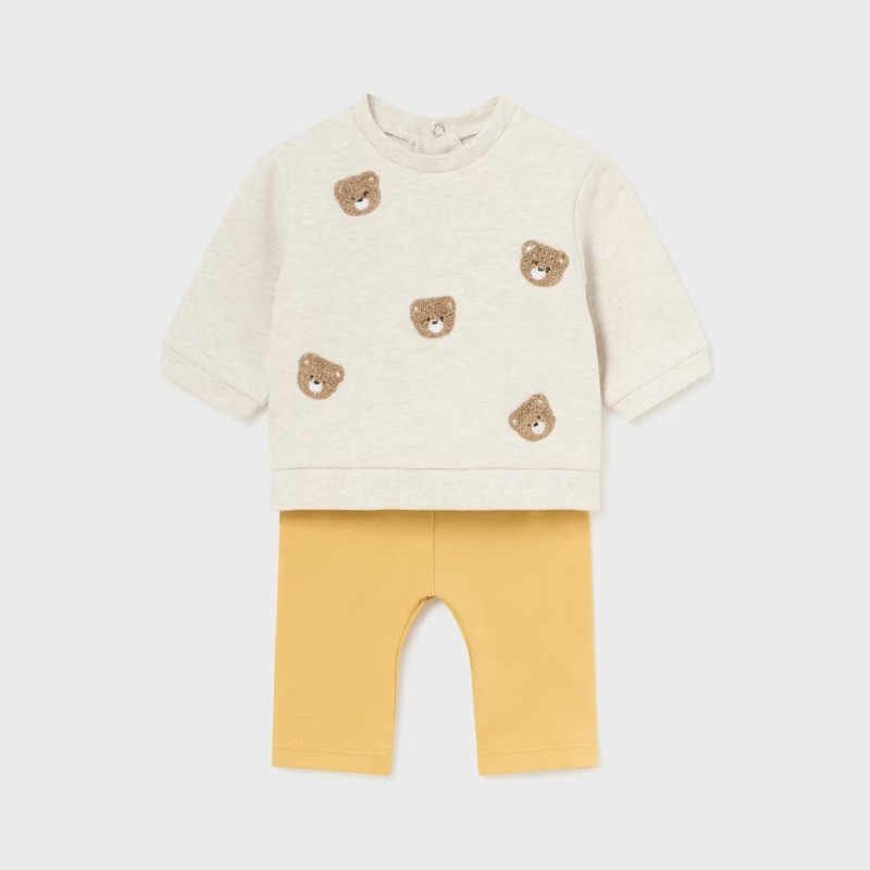 Baby Girl Yellow Set With Teddy Bears Mayoral Baby Girl Yellow Set With Teddy Bears Mayoral