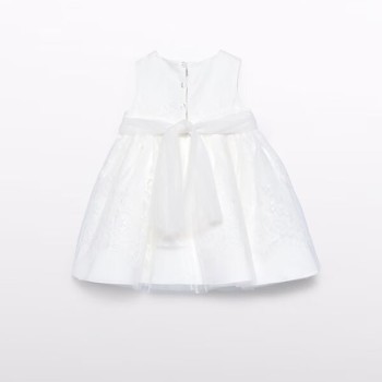 Βρεφικό Λευκό Φόρεμα Με Δαντέλα Βρεφικό Λευκό Φόρεμα Με Δαντέλα