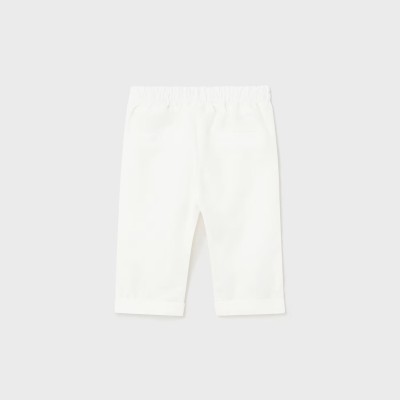 Baby White Linen Long Pants Mayoral Baby White Linen Long Pants Mayoral