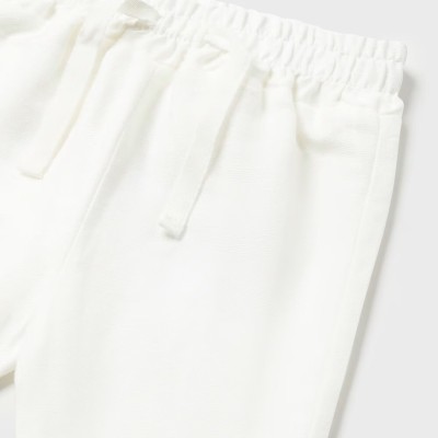 Baby White Linen Long Pants Mayoral Baby White Linen Long Pants Mayoral