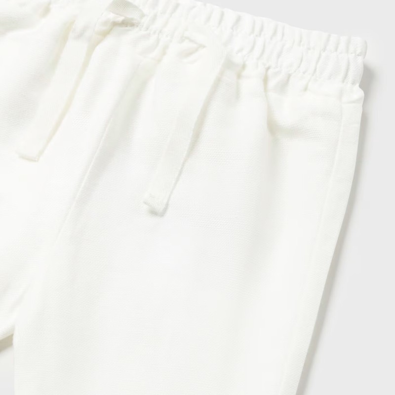Baby White Linen Long Pants Mayoral Baby White Linen Long Pants Mayoral