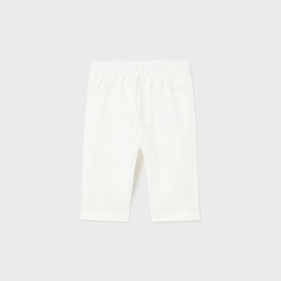Baby White Linen Long Pants Mayoral Baby White Linen Long Pants Mayoral