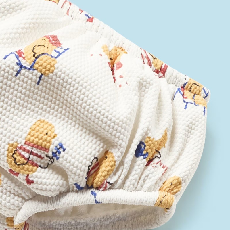 Βρεφικό Λευκό Μαγιό Με Παπάκια Mayoral