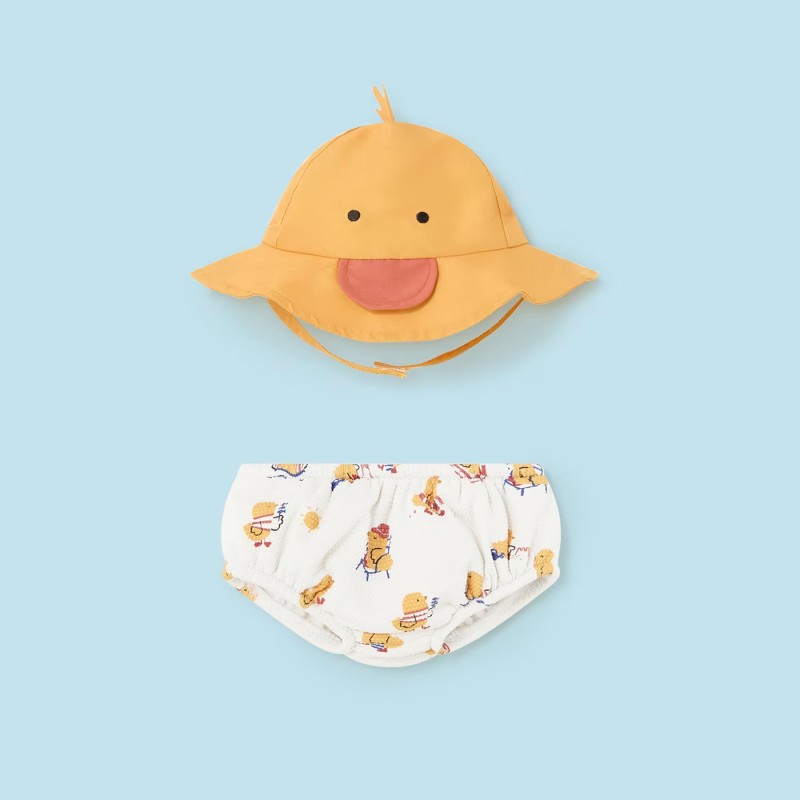 Βρεφικό Λευκό Μαγιό Με Παπάκια Mayoral