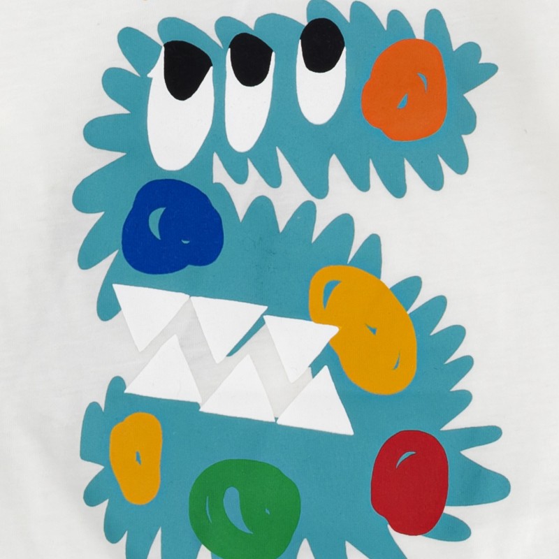Baby White Blouse with Monster Stella McCartney Baby White Blouse with Monster Stella McCartney