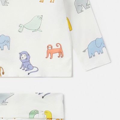 Baby White Set With Animals Stella McCartney