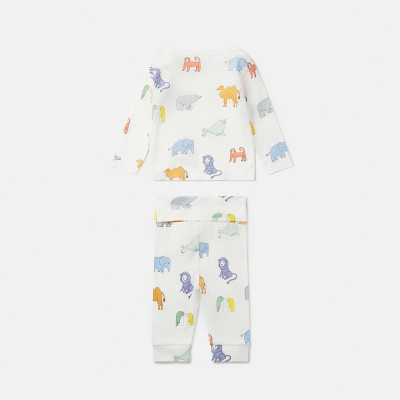 Baby White Set With Animals Stella McCartney