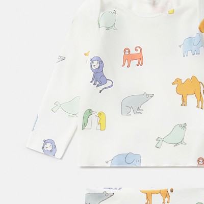 Baby White Set With Animals Stella McCartney