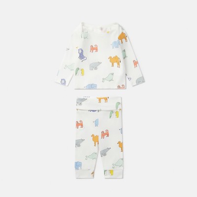 Baby White Set With Animals Stella McCartney