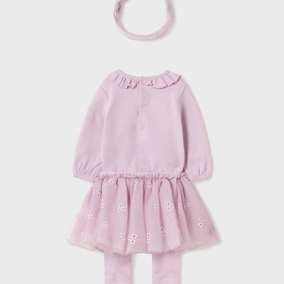 Baby Purple Girls Set Mayoral