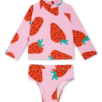 Baby Pink Swimsuit With Strawberries Stella Mc Cartney Baby Pink Swimsuit With Strawberries Stella Mc Cartney