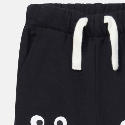 Baby Black Jogger with Penguin Pattern Stella McCartney