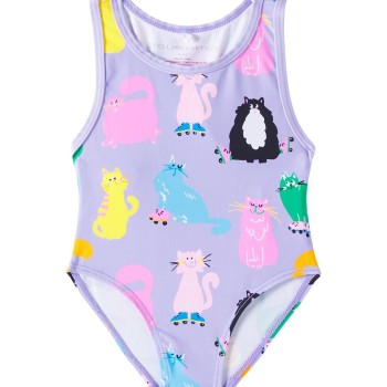 Baby Purple Swimsuit With Cats Stella Mc Cartney Baby Purple Swimsuit With Cats Stella Mc Cartney