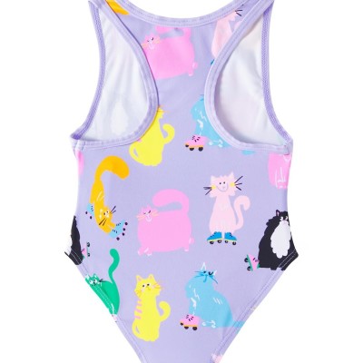 Baby Purple Swimsuit With Cats Stella Mc Cartney Baby Purple Swimsuit With Cats Stella Mc Cartney