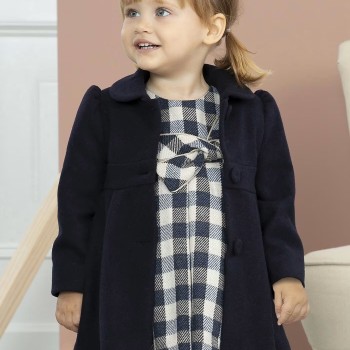 Βaby Blue Fabric Coat Abel and Lula