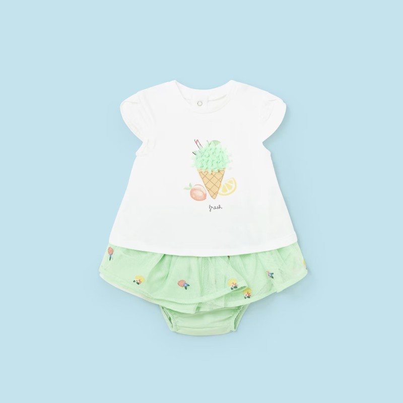 Baby Green Clothing Set With Mayoral Ice Creams Baby Green Clothing Set With Mayoral Ice Creams