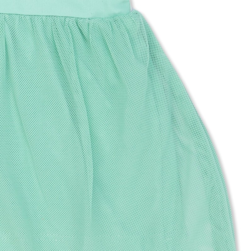 Stella McCartney Baby White Dress with Green Seahorses Stella McCartney Baby White Dress with Green Seahorses