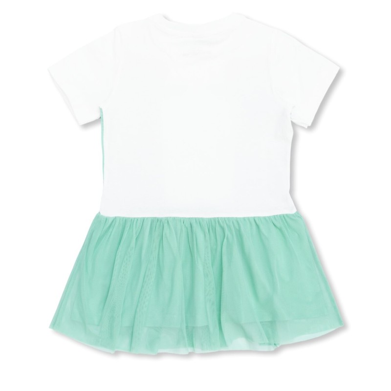 Stella McCartney Baby White Dress with Green Seahorses Stella McCartney Baby White Dress with Green Seahorses