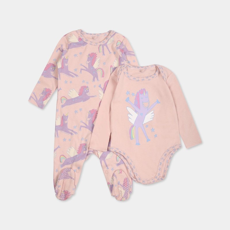 Baby Pink Purple Unicorn Set Stella McCartney