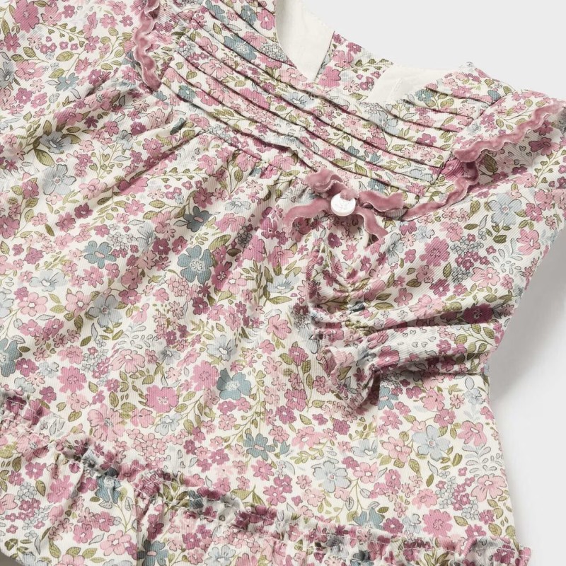Baby Pink Floral Printed Dress Mayoral Baby Pink Floral Printed Dress Mayoral