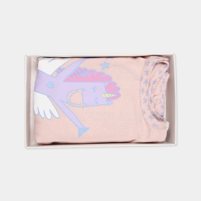 Baby Set of 2 Pink Onesies With Purple Unicorns Stella McCartney