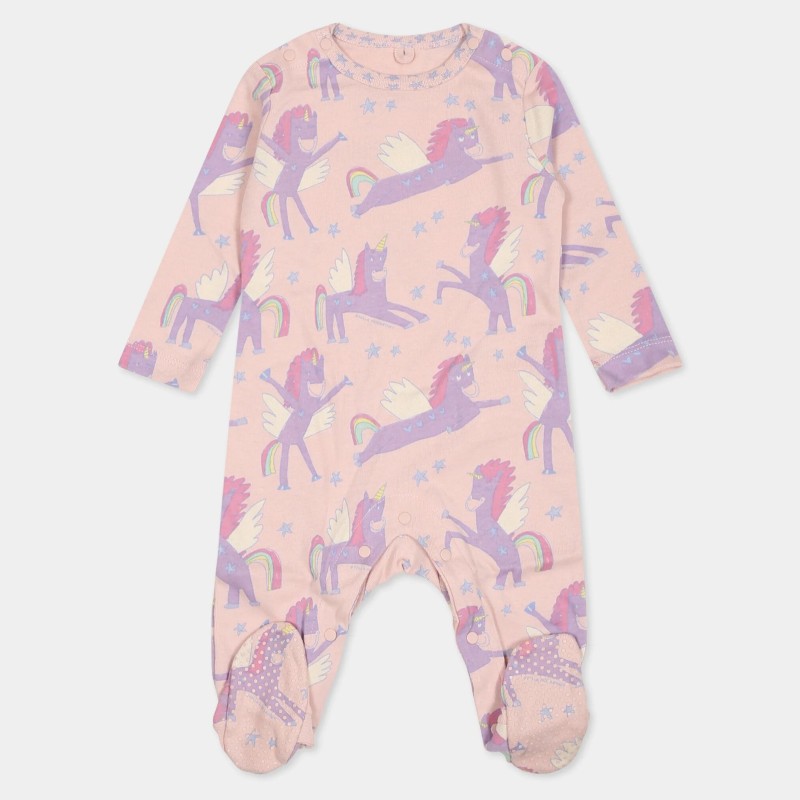 Baby Set of 2 Pink Onesies With Purple Unicorns Stella McCartney Baby Set of 2 Pink Onesies With Purple Unicorns Stella McCartney