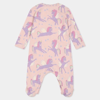 Baby Set of 2 Pink Onesies With Purple Unicorns Stella McCartney