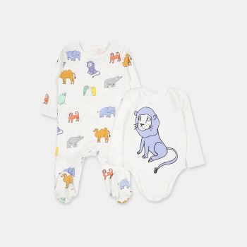 Animal Onesie & Bodysuit Baby Gift Set Stella McCartney Animal Onesie & Bodysuit Baby Gift Set Stella McCartney