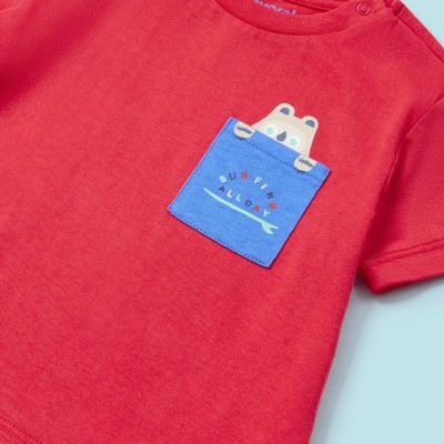 Βρεφικό Σετ Μαγιό Κόκκινο Αγόρι Mayoral