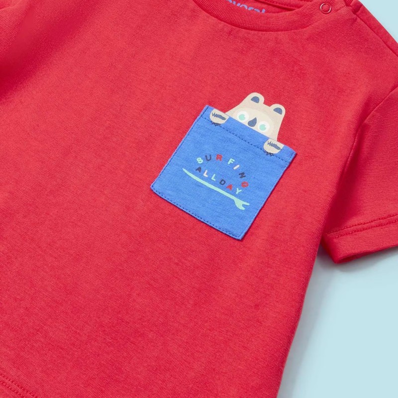 Βρεφικό Σετ Μαγιό Κόκκινο Αγόρι Mayoral