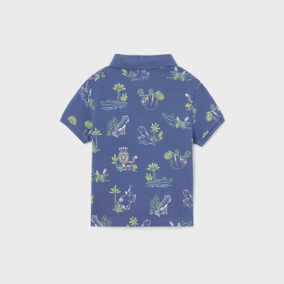 Baby Animal Navy Blue Polo Shirt Mayoral