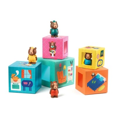 Baby Interactive Cubes With Animals Djeco