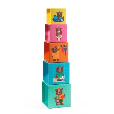 Baby Interactive Cubes With Animals Djeco